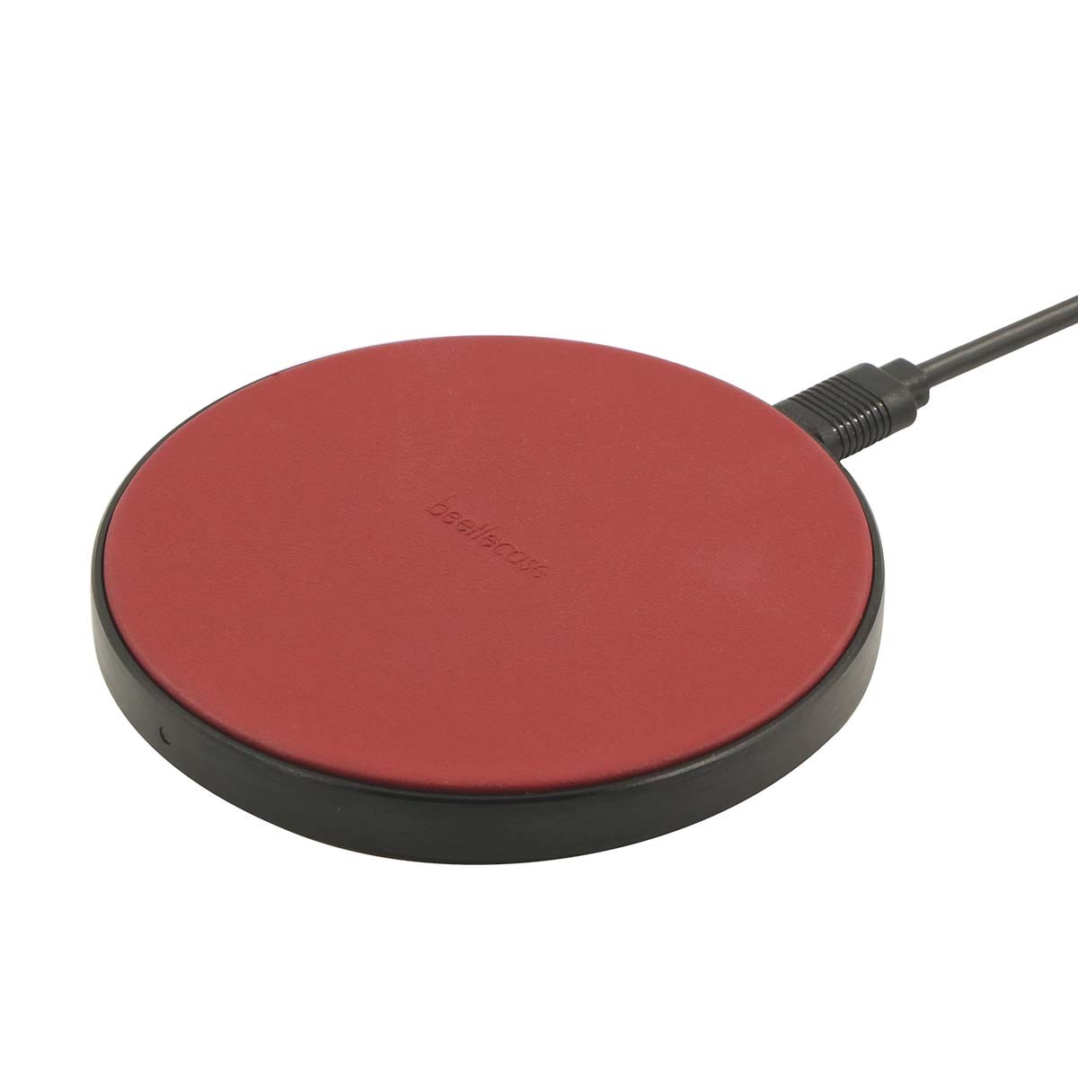 Chargeur à induction en cuir 10W charge rapide sans fil Qi