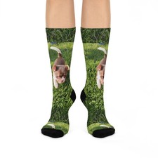 Cushioned Dog-Inspired Crew Socks  Pet Lover Gift, Cute Animal Socks, ... 