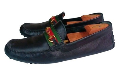 Gucci Ayrton 11 Double G Horsebit Driving Shoes Loafers Moccasin Hardware Issue