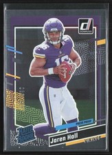 Jaren Hall 2023 Panini Donruss Press Proof Silver RC /100 #367 Minnesota Vikings