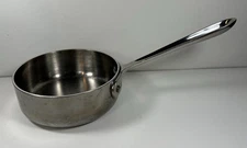 All Clad Stainless Steel 1 Quart 6" Saucepan Pan Pot Skillet NO LID-USA
