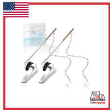 2 Pack Toilet Handle Replacement Kit, Universal Front Mount Toilet Flush Lever R