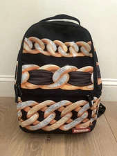 Sprayground Beauty Chains Bling School Book Bag Backpack - Pre owned