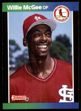 Willie McGee 1989 Donruss #161 Cardinals MLB READ FREE SHIPPING AutographDen