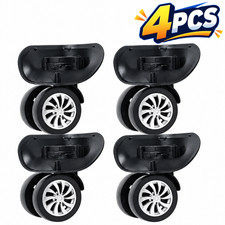 4pcs/set Replacement Luggage Suitcase Wheels Swivel Dual Roller Swivel Wheel New