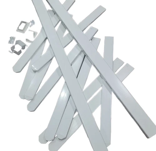 Cut to size & flat pack You Assemble Garden SQM Picket Fences White Polymer PVC - Picture 4 of 12