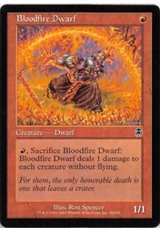 Bloodfire Dwarf - Apocalypse - Common - MTG