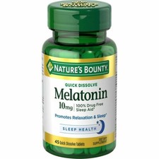 Nature's Bounty Melatonin Sleep Aid Tablets- 10 Mg- 45 Ct