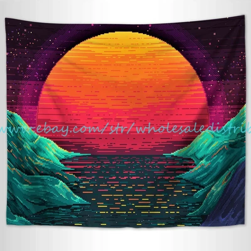 Retrowave tapestry hot sale