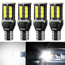 4X 2400LM Error Free T15 921 912 W16W LED Backup Reverse Light Super White 6000K