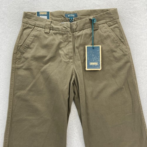 Bitten Sarah Jessica Parker Pants Women's 8 Green High Waist Trouser Chino NWT - Picture 2 of 13