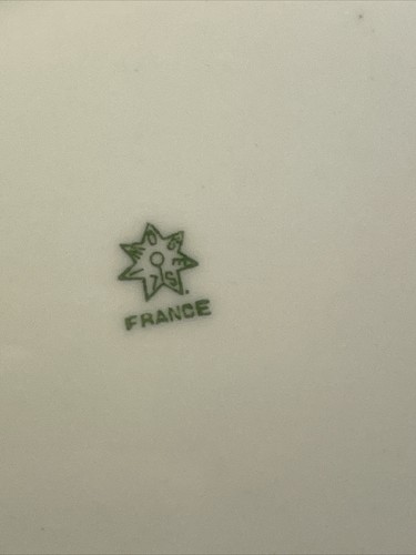 Coiffe Limoges HP Cabinet Plate Fish Pond EUC - Picture 10 of 11