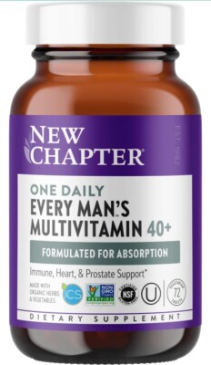 NewChapter Every Man's One Daily 40 Plus Multi - 72 tabs Exp 09/2026 Fresh!