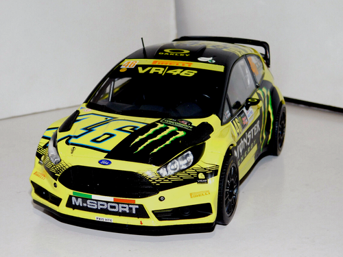 Ford Fiesta Rs Wrc Monster #46 1Er Monza 2015 V. Rossi 18Rmc015 Ixo 1:18