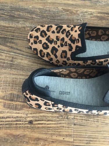 CLOUDSTEPPERS Clarks Washable Knit Carly Dream Tan Leopard US 6.5M NEW Comfort - Picture 19 of 20