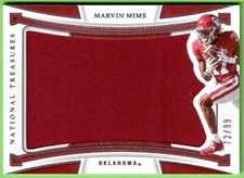 2023 National Treasures Collegiate Marvin Mims Rookie Silhouettes #RS-MAM #/99