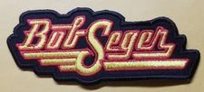 Embroidered Bob Seger Patch Worldwide Ship approx 1.75x4.25"