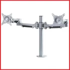 Dual Monitor Desk Arm for 15" - 30" Computer Screens - 100x100 Vesa - Adjustable