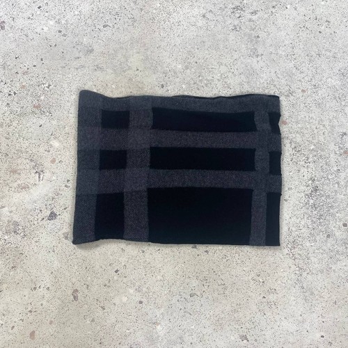 Burberry Nova Check Plaid Buff Muffler Scarf Black Womens One Size - Picture 5 of 7
