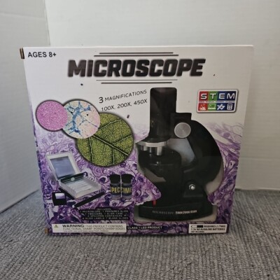 Microscope STEM Science Kids Educational Ages 8+ Experiments Homeschool Toys