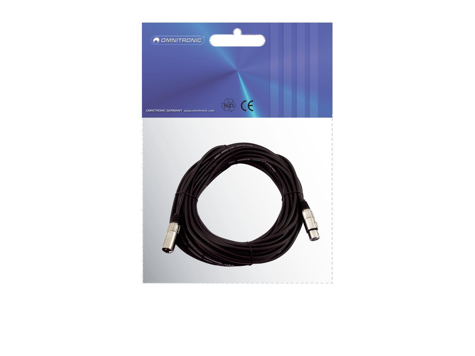 Thumbnail - Omnitronic Xlr Kabel 3pol 15m Sw