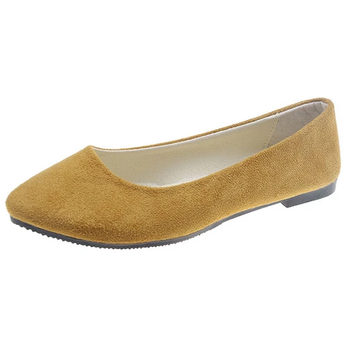 Ladies Dress Flats Slip On Pumps Dance Women Low Heel Cozy Shoes Casual Fashion - Bild 50 von 53