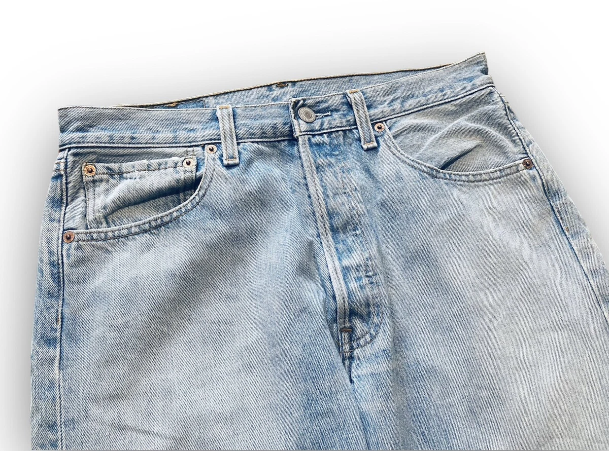 Levis 501 Blue Denim Jeans Vintage W32 L32 (Made In Poland)
