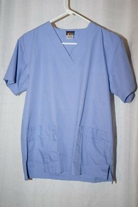 Salus Small blue scrub top great condition