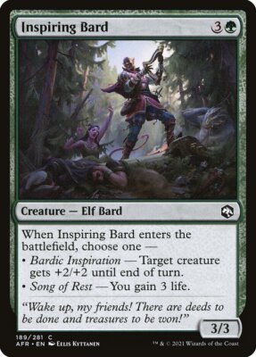Inspiring Bard (189) Adventures in the Forgotten Realms AFR MTG Magic