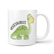 Vegesaurus Mug Funny Gift For Vegetarian Vegan Salad No Meat Birthday Christmas