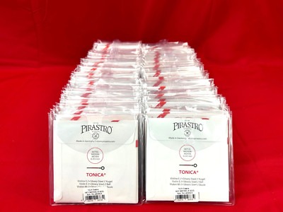 100% Authentic  2 x Made in Tonica Violin String Set 4/4 Steel Ball E 
