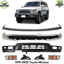 Front Bumper Chrome Steel Turn Signal Lights Kit For 1999-2002 Toyota 4runner Front Bumper Chrome Steel Turn Signal Lights Kit For 1999-2002 Toyota 4runner