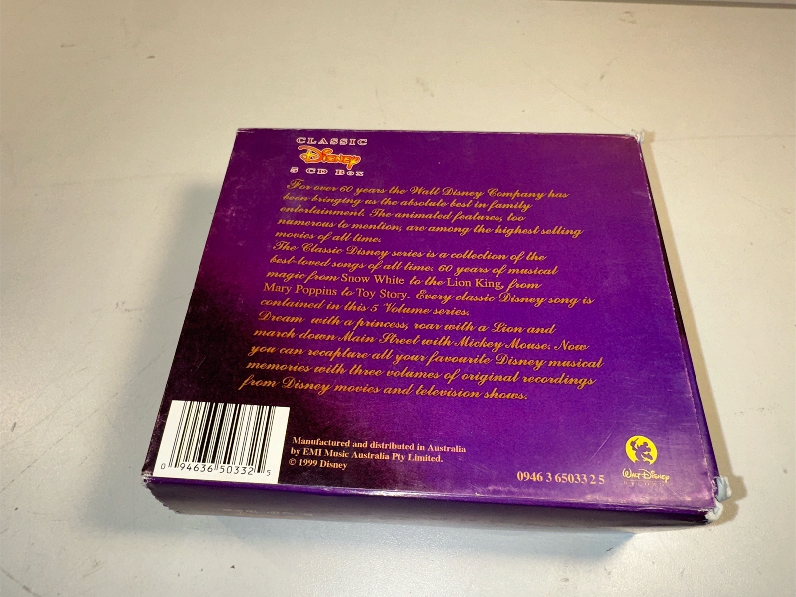Classic Disney 60 Years of Musical Magic 5 CD Box Set eBay