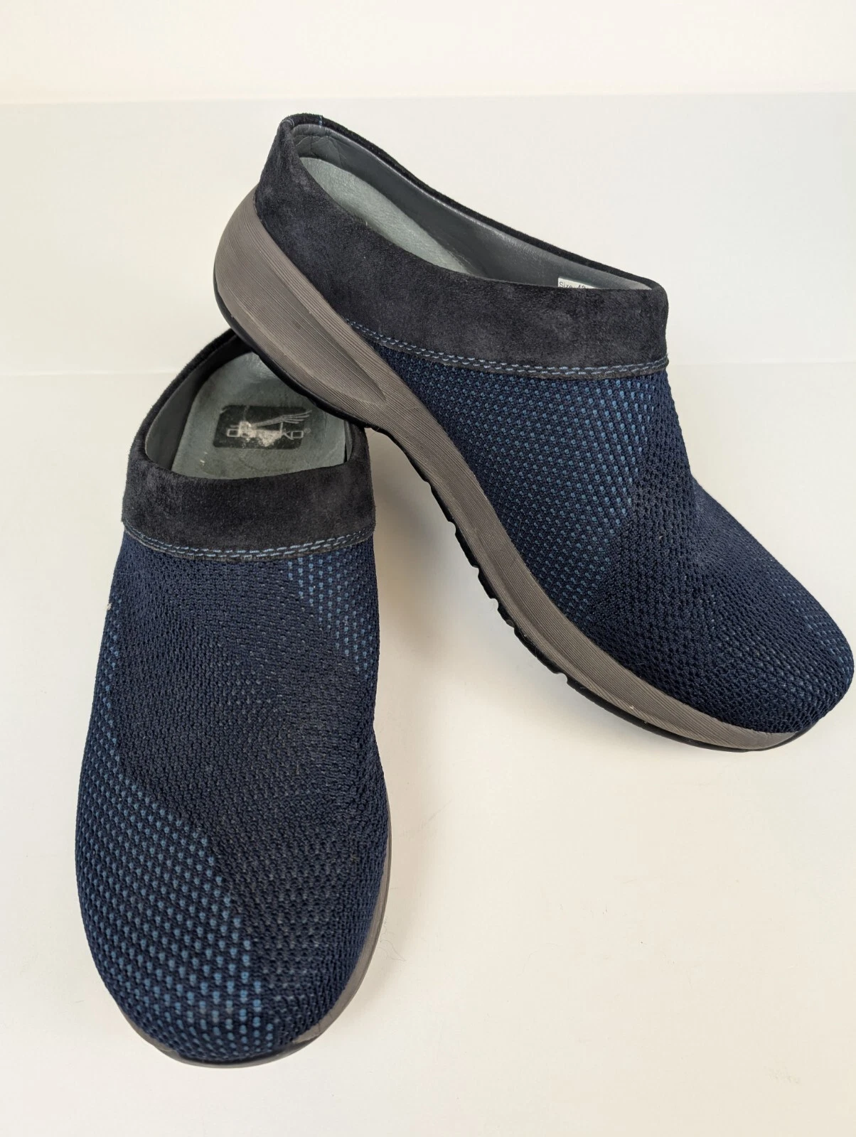 DANSKO Sondra Blue Mesh and Velvet Trim Casual Slip On Shoe Women’s 42 (11-11.5)
