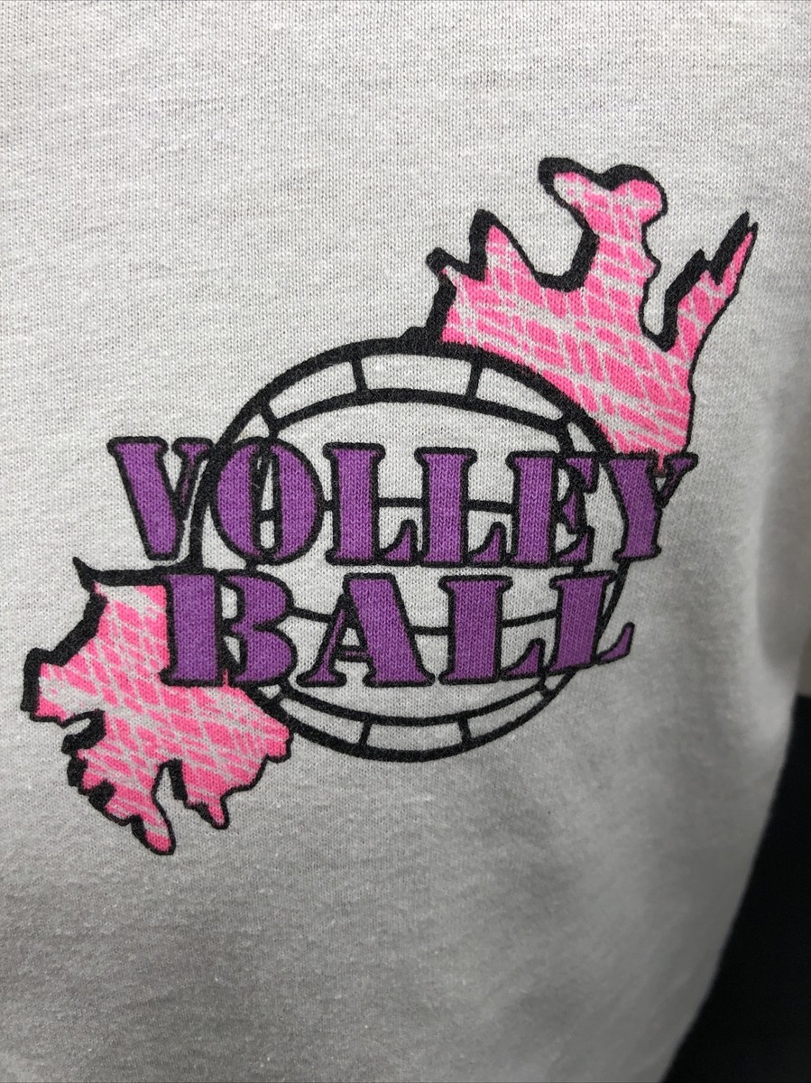 う*ち様 H/S GraphicWovenTee Vintage Volleyball Graphic Tee Single Stitch Size Large | eBay