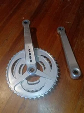 Cannondale Coda Triple Crankset 90's CNC'd  42-32-22 Square Taper 175 Silver