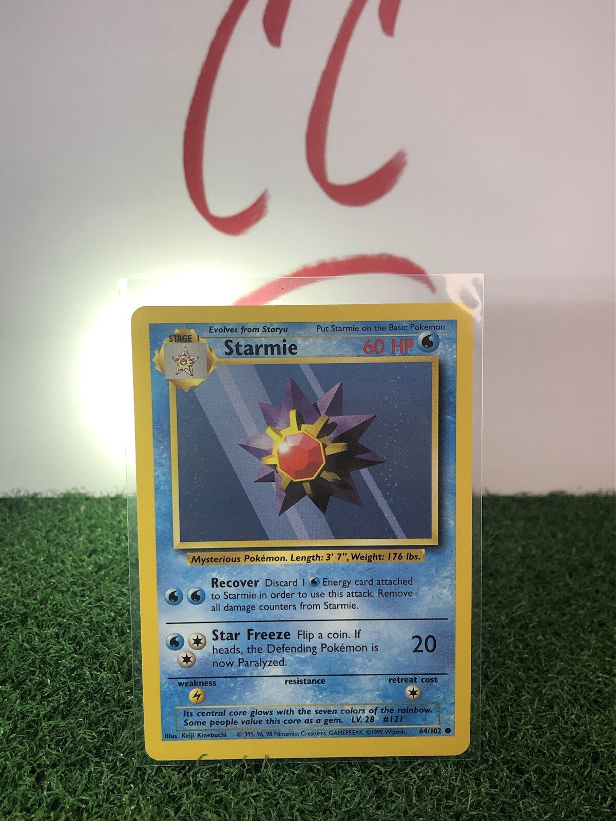 Starmie 64/102 Near Mint!! 1999 WOTC Pokemon Card Base Set EXCELLENT condition!!