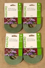 VELCRO Garden Ties Plant Supports 4 Effective Growing ONE-WRAP Reusable 4 Rolls