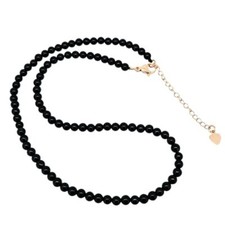 Handmade Women's Girls Beaded Necklace Choker - 4mm Gemstones Healing Crystals