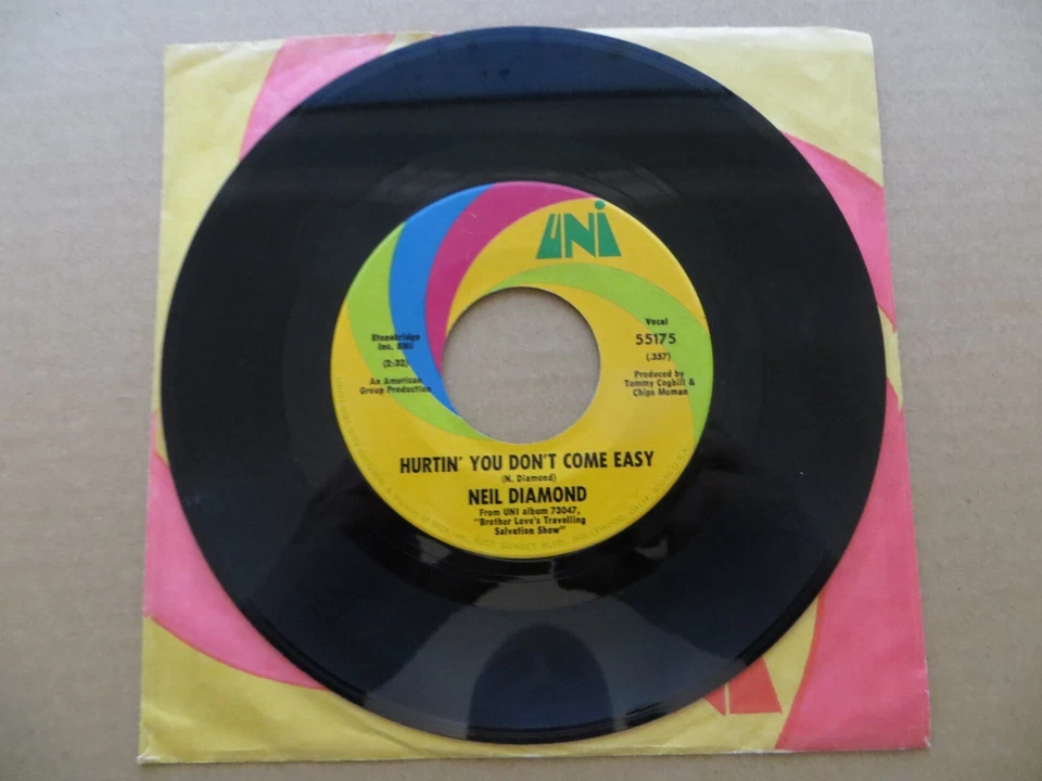 Neil Diamond – Holly Holy - 1969 - UNI Records 55175 7" Single G/Generic - Image 4 of 4