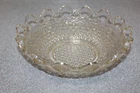 Depression Glass Imperial Belmont Open Lace Bowl Open Edge Pattern 10.5"