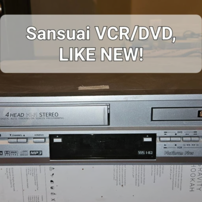 #ad Player Sansui DVD VCR VRDVD4000 in great condition $147.00