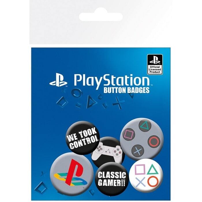 PlayStation - set 6 spillette badge pack - GB Eye