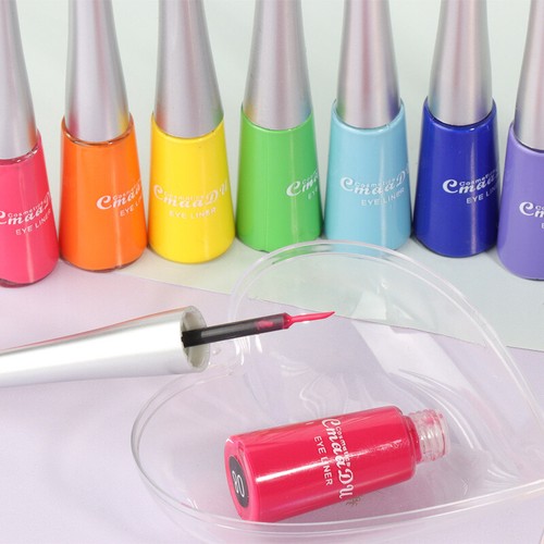 Delineador de ojos líquido 17 colores belleza impermeable lápiz maquillaje cosméticos - Imagen 5 de 29