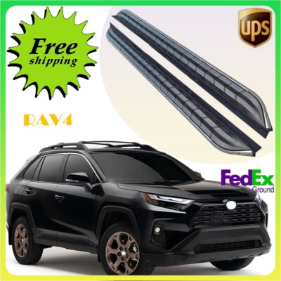 Passt für RAV4 2019-2023 2024 2PCS Fixed Running Board Side Step Pedal Nerf Bar