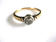 Antico Anello Oro 585 Con Diamante, 2,85 G