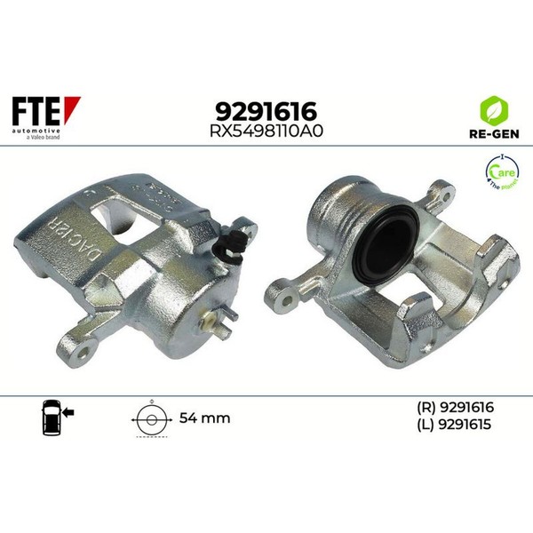 Fte 9291616 Bremssattel FüR Chevrolet Daewoo Nubira Kalos Lacetti Aveo J100-image