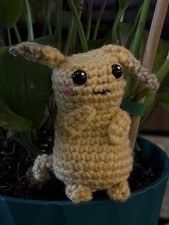 Handmade Pokemon Inspired Peakychu Crochet Stuffed Doll Amigurumi