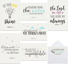 Best Paper Greetings Christian Encouragement 48-pack, Bible Verse Quotes 