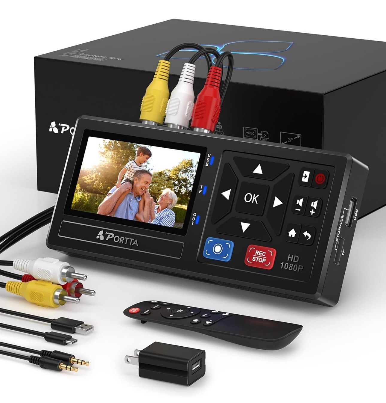 VHS to Digital Converter, Video to Digital Recorder w/ Remot